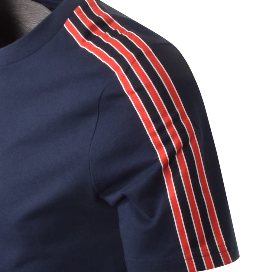 Alternative Image for Productadidas Originals Sport 3 Stripe T Shirt Navy3
